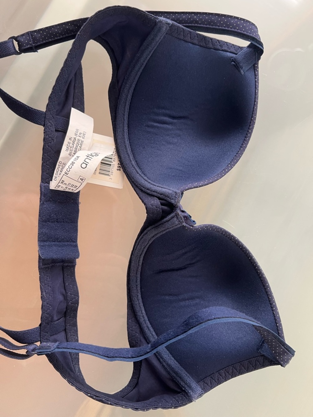🪐Antigel by Lise Charmel Galaxie Nuit Strassée Contour Bra 32A Navy Blue - Picture 6 of 17